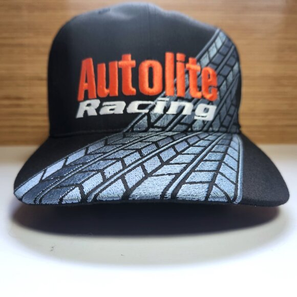 Autolite Racing Trucker Hat Vintage Snapback Cap Black New with tags - Picture 2 of 9